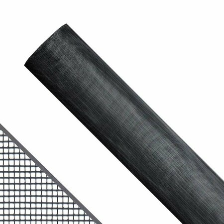 SAINT-GOBAIN ADFORS 72 in. W X 100 ft. L Charcoal Aluminum Insect Screen Cloth FCS9451-M